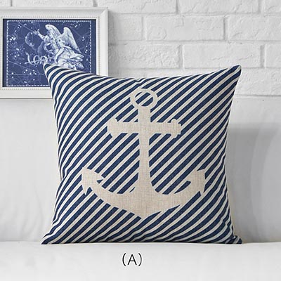Sea Blue Cushion Cover Throw Pillow Case