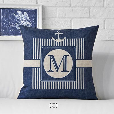 Sea Blue Cushion Cover Throw Pillow Case