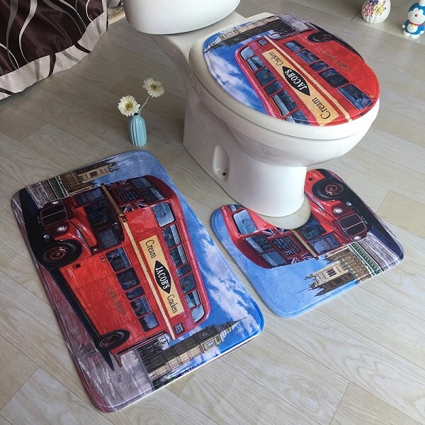 Non-Slip Bath Mat Blue