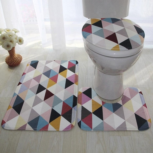 Non-Slip Bath Mat Blue