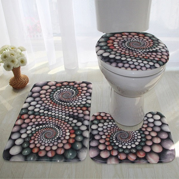 Non-Slip Bath Mat Blue