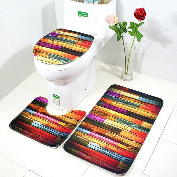 Non-Slip Bath Mat Blue