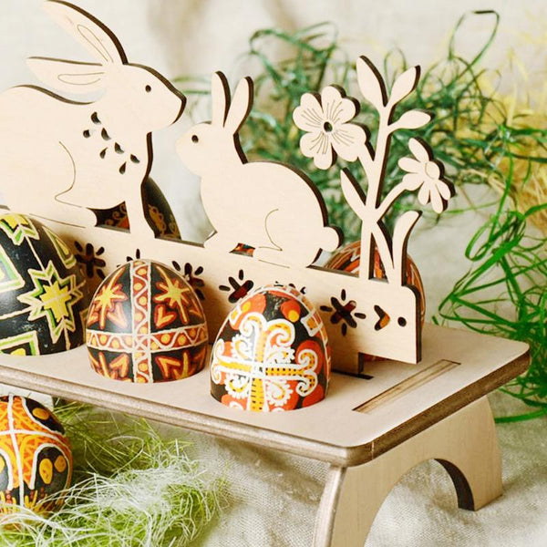 Wooden Easter Egg Shelves for Easter Party Ornament