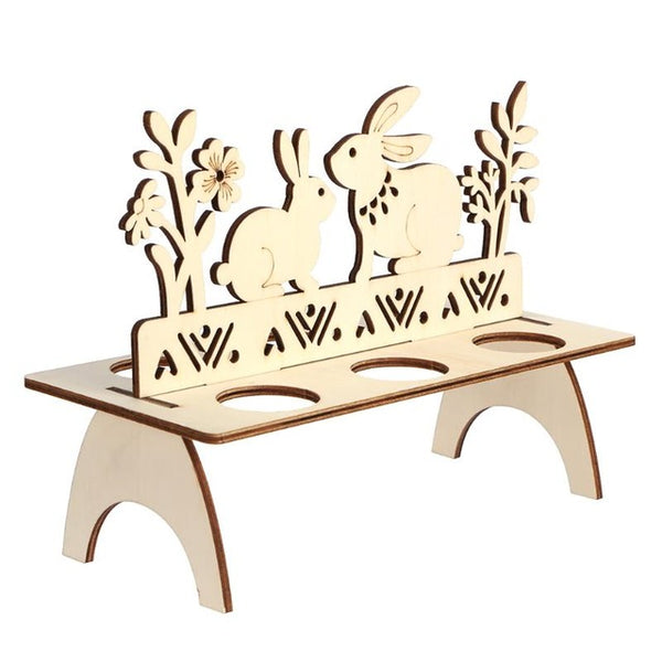 Wooden Easter Egg Shelves for Easter Party Ornament