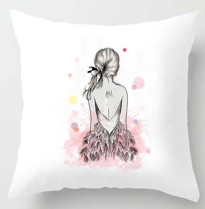 Print Pillow Case Home Bedding Set Modern Design
