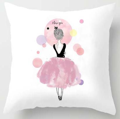 Print Pillow Case Home Bedding Set Modern Design