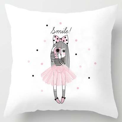 Print Pillow Case Home Bedding Set Modern Design