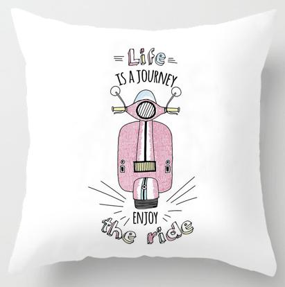 Print Pillow Case Home Bedding Set Modern Design