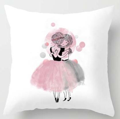Print Pillow Case Home Bedding Set Modern Design