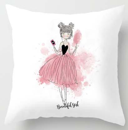 Print Pillow Case Home Bedding Set Modern Design