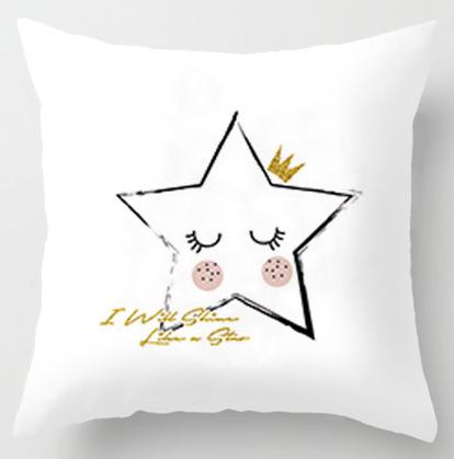 Print Pillow Case Home Bedding Set Modern Design