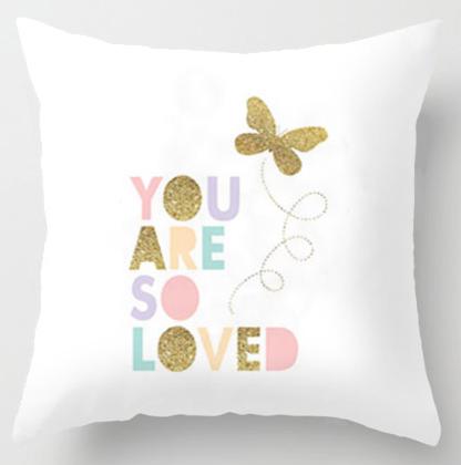 Print Pillow Case Home Bedding Set Modern Design
