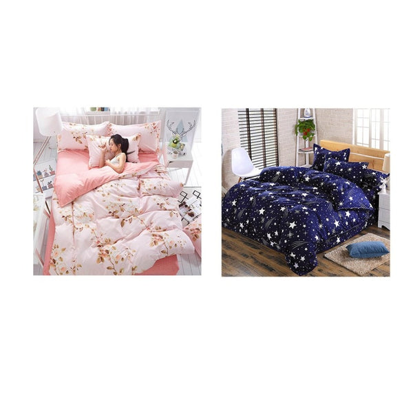 Bed Sheet Pillow Cases Kit Home Textiles Room Beddings