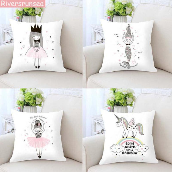 Print Pillow Case Home Bedding Set Modern Design