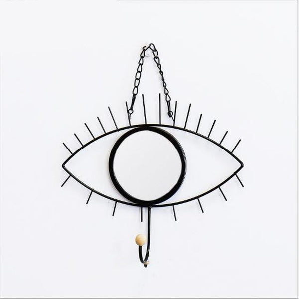 Mirror Iron Art Hooks Wall Hanging