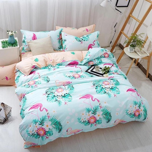 Lovely Cartoon Pink Animal Bedding Sheet Pillowcases