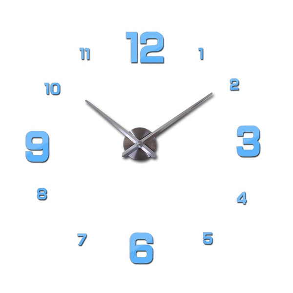 Living Room 3D Mirror Wall Clocks