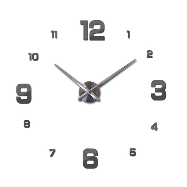 Living Room 3D Mirror Wall Clocks