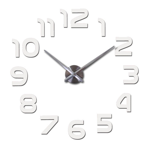 3D Mirror Wall Clock Acrylic