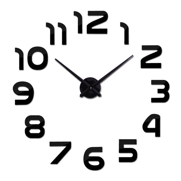 3D Mirror Wall Clock Acrylic