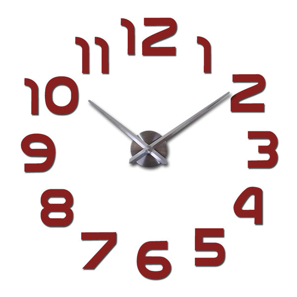 3D Mirror Wall Clock Acrylic