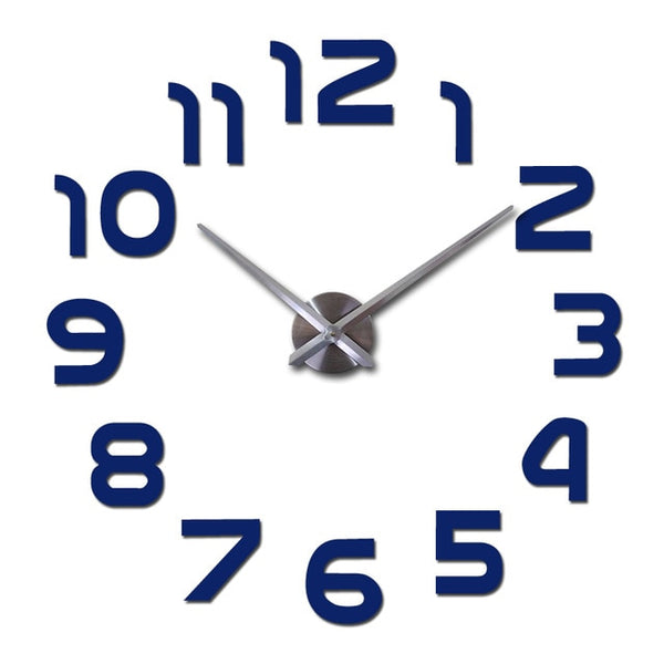 3D Mirror Wall Clock Acrylic