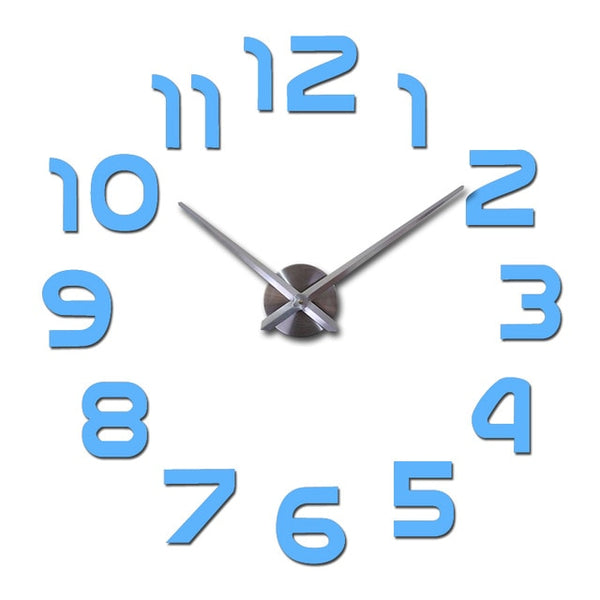 3D Mirror Wall Clock Acrylic