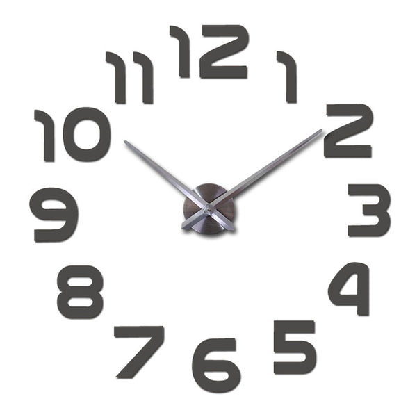 3D Mirror Wall Clock Acrylic