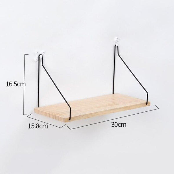 Wooden Wall Hanging Storage Rack