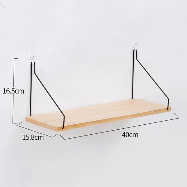 Wooden Wall Hanging Storage Rack