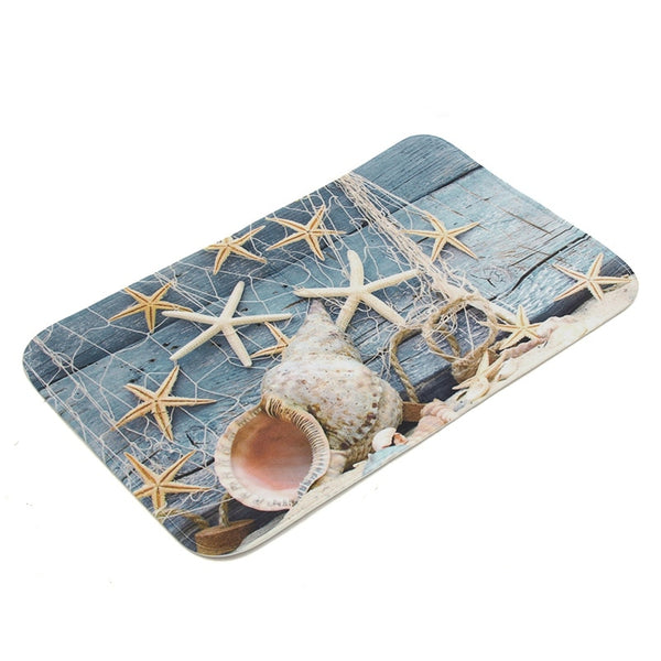 Bathroom Non-Slip Sandbeach Style Bath Mat