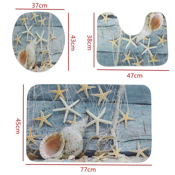 Bathroom Non-Slip Sandbeach Style Bath Mat